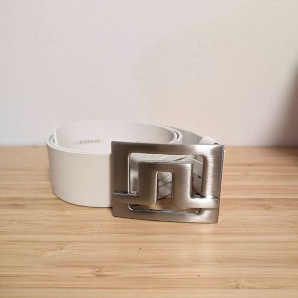 J.Lindeberg - White belt (size 30") - Genuine Leather - Picture 1 of 4